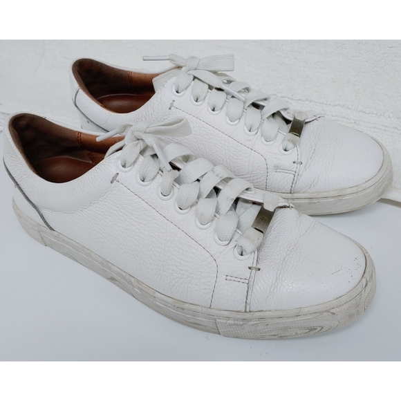 Frye Shoes - FRYE Ivy Low Lace White Sneakers Size 8.5